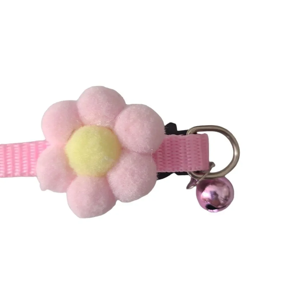 Breakaway Pink Poufball Collar with Bell‎ One Size Fits All Never Worn